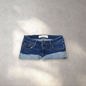 Abercrombie & Fitch Low Rise Micro Denim Shorts